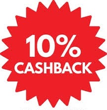 Cash Back 10%